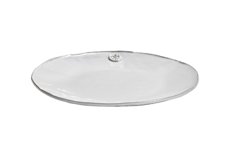 마루신 콜라주 원접시L 한식 양식 브런치 메인요리 원형 플레이트 일본 도자기 - 상품 이미지