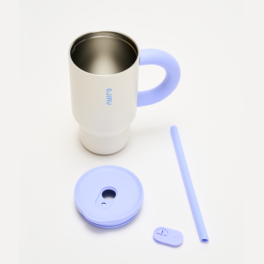 [오픈특가] 에지리 무아 스테인리스 텀블러 (세척솔 포함) 770ml, 아이보리, 1개 이미지 6