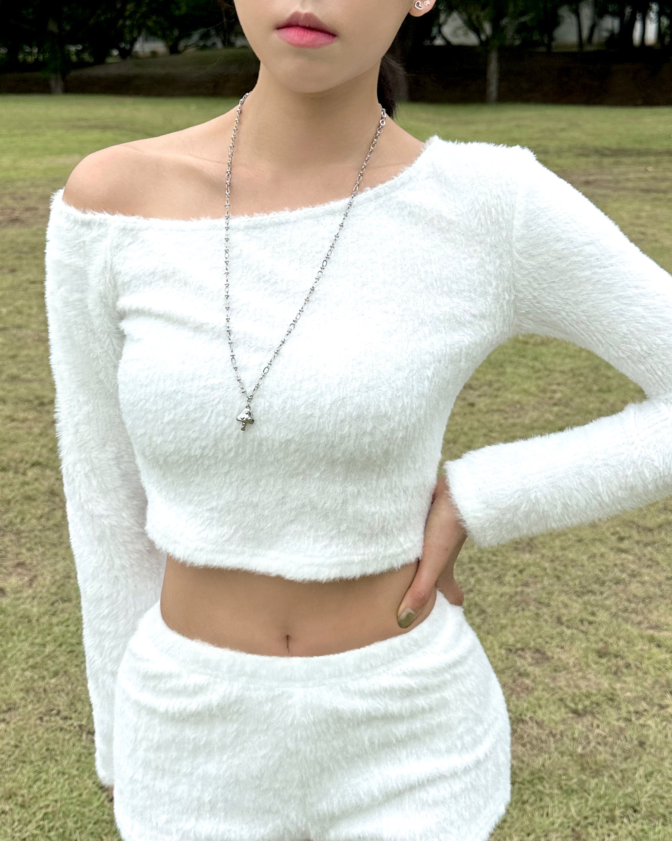 이유진 써지컬 머쉬버블 롱 머쉬룸 목걸이 - 상세 이미지 3