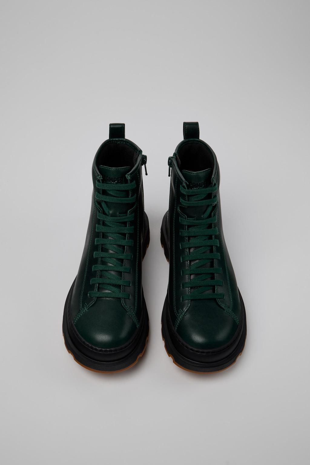 캠퍼 테크니컬 그린 레더 미들 부츠 Brutus K400816-005 GREEN - 상세 이미지 5