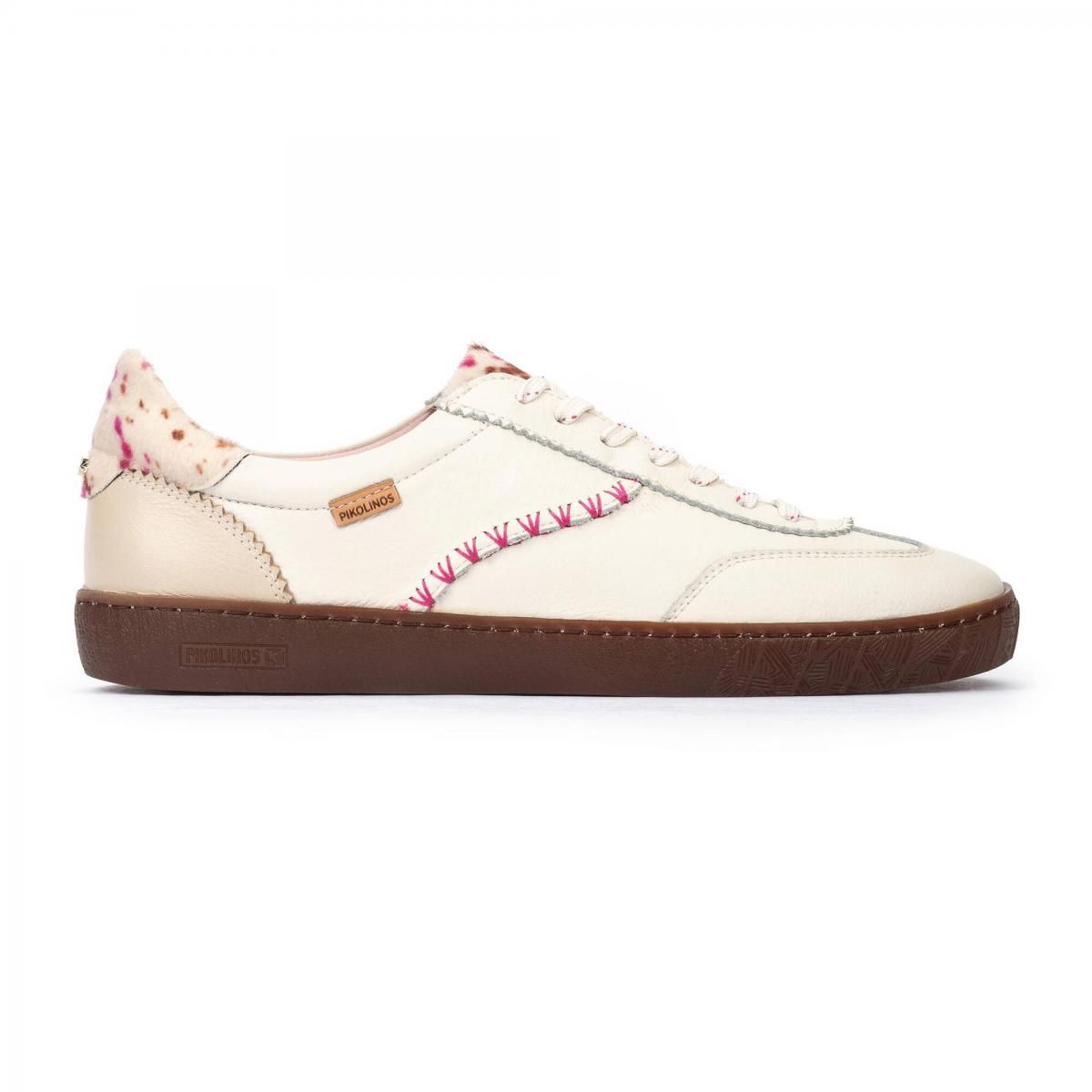피콜리노스 카우프린트 레더 베이직 스니커즈 LANZAROTE W7B-6831C1 NATA - 메인 이미지