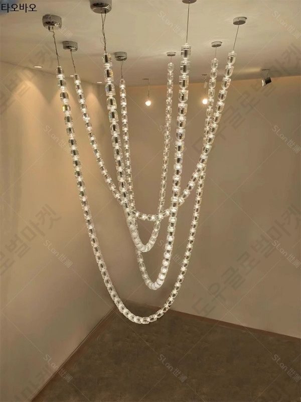대형 샹들리에 럭셔리 크리스탈 인테리어 거실등 LED - 상품 이미지