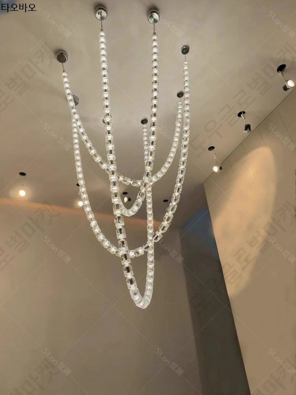 대형 샹들리에 럭셔리 크리스탈 인테리어 거실등 LED - 상세 이미지 5