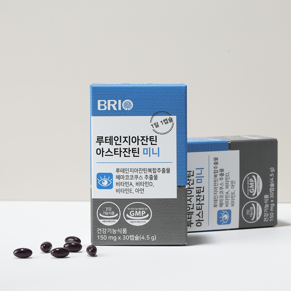 브리오 루테인지아잔틴 아스타잔틴 미니 / 청소년 눈건강 비타민A 영양제 30캡슐, 1개 - 상세 이미지 4