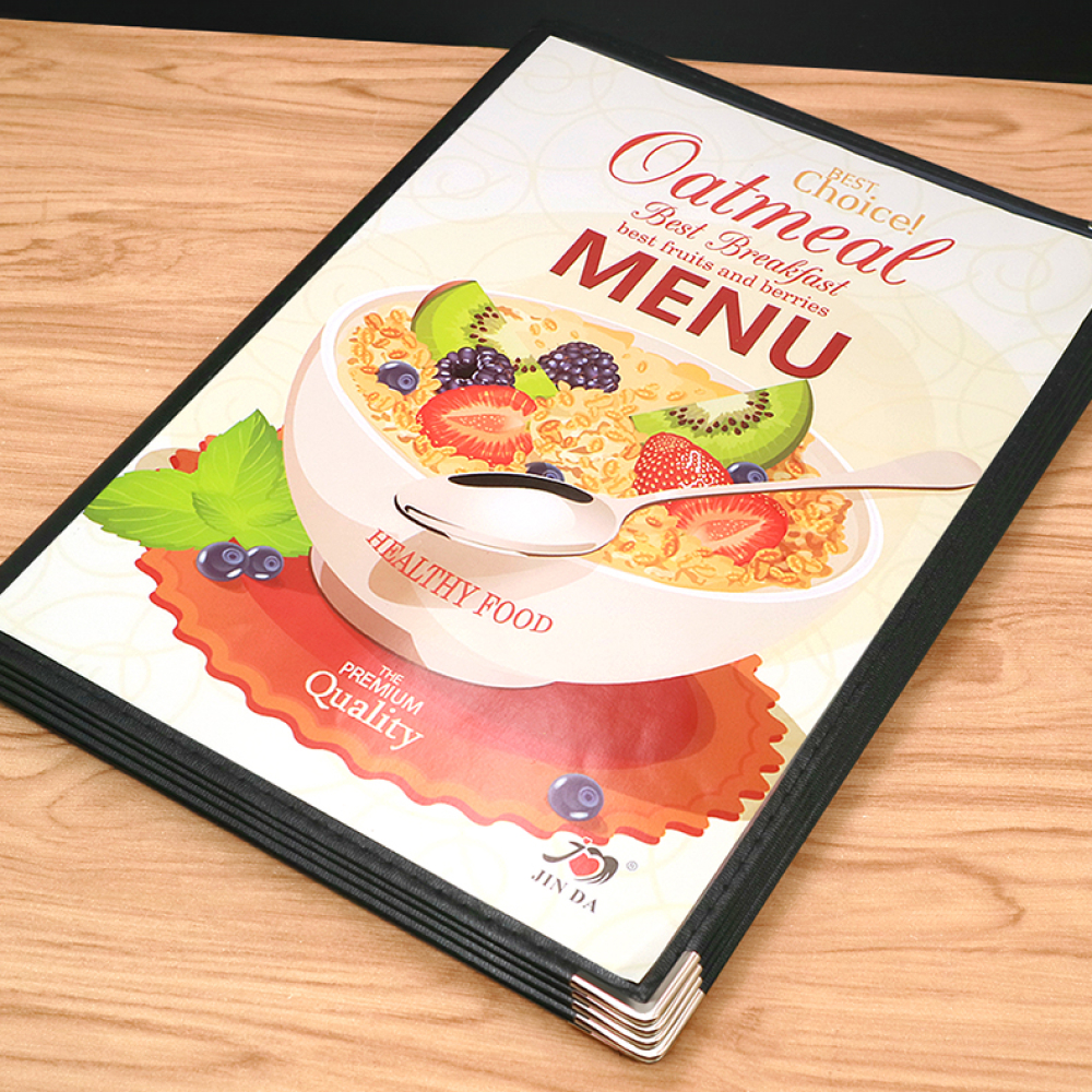 A4 투명 메뉴판 식당 음식점 테이블 메뉴북 2P
