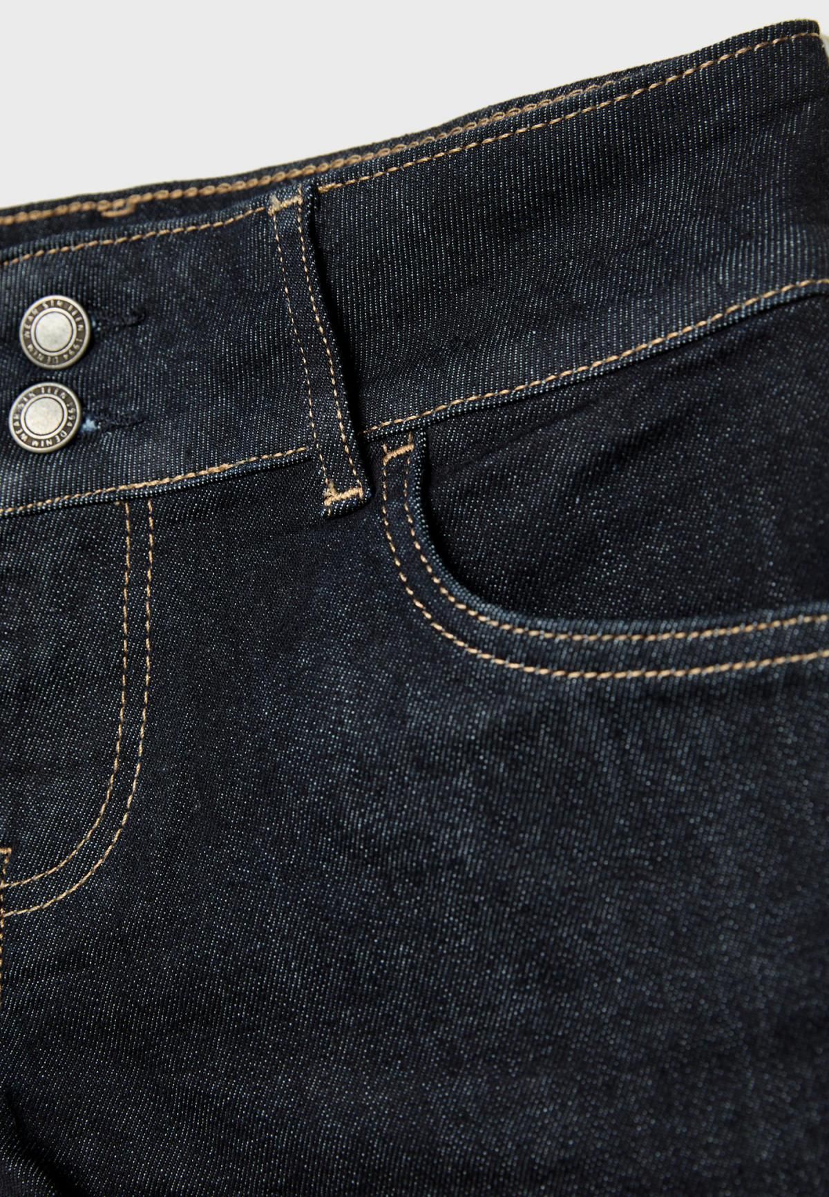 스트라디바리우스 트렌디 흑청 로우웨이스트 데님 미니 숏팬츠 8428/106 RINSE BLUE DENIM - 상세 이미지 2