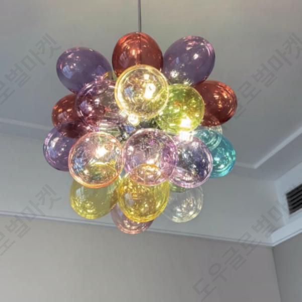 대형 샹들리에 아이방 인테리어 풍선 북유럽 LED - 상세 이미지 4
