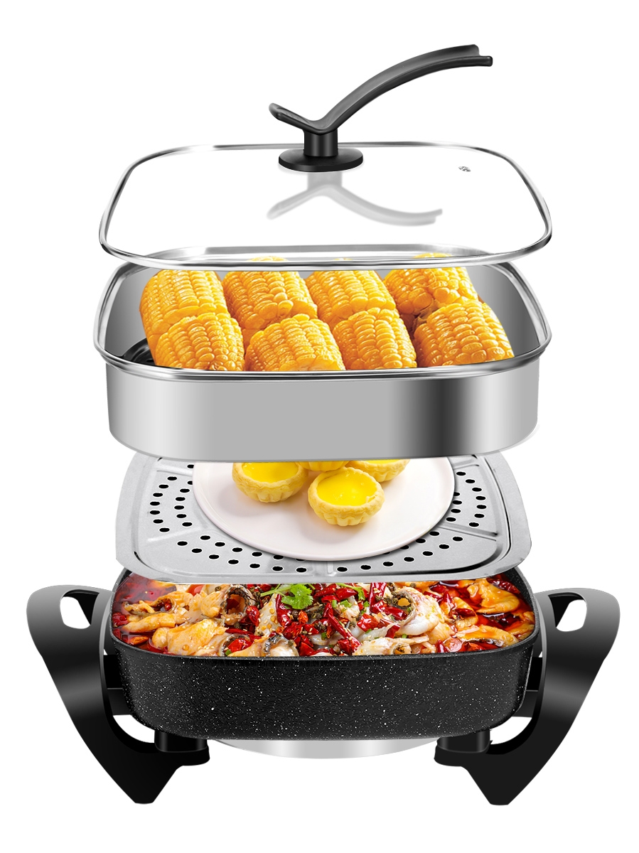 사각 스텐 찜기판 조리 판찜판 찜솥 가정용 고급선 채반 부속품 요리 찜통 찜판 이중관 마이판석 칼세트 8종 찜기 A - 상품 이미지
