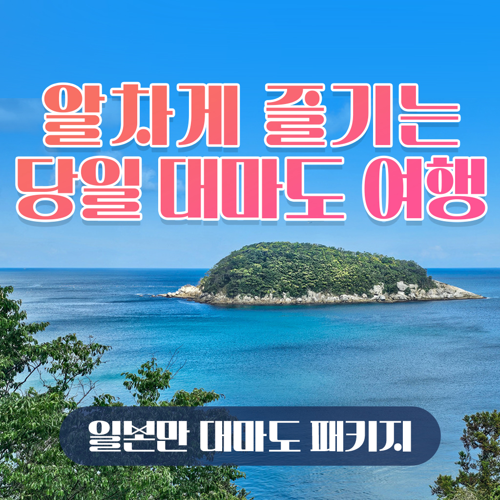 부산 출발 일본 대마도 당일패키지 씨플라워호 노바호 히타카츠 가이드 차량 중식 포함 - 상품 이미지