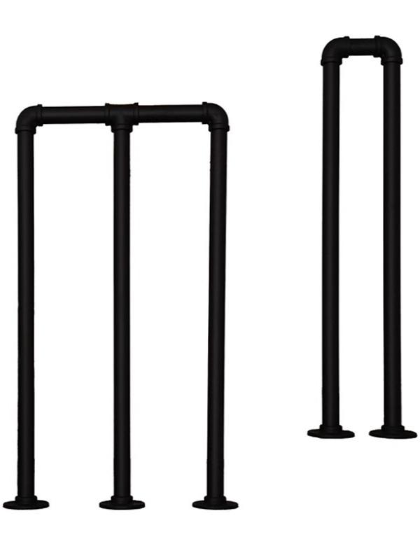 안전바 난간대 복도 계단손잡이 고정 안전가드 데크난간 난간 경사로 기둥 실내 M자형 높이 60cm 폭 45cm - 상품 이미지