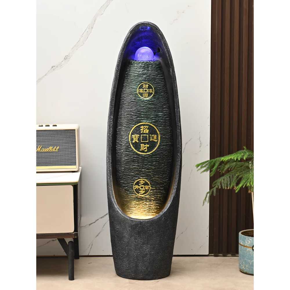 분수 가습기 실내 공기청정 인테리어 장식 가전 연못 블랙 아토마이저(66CM) 이미지 6