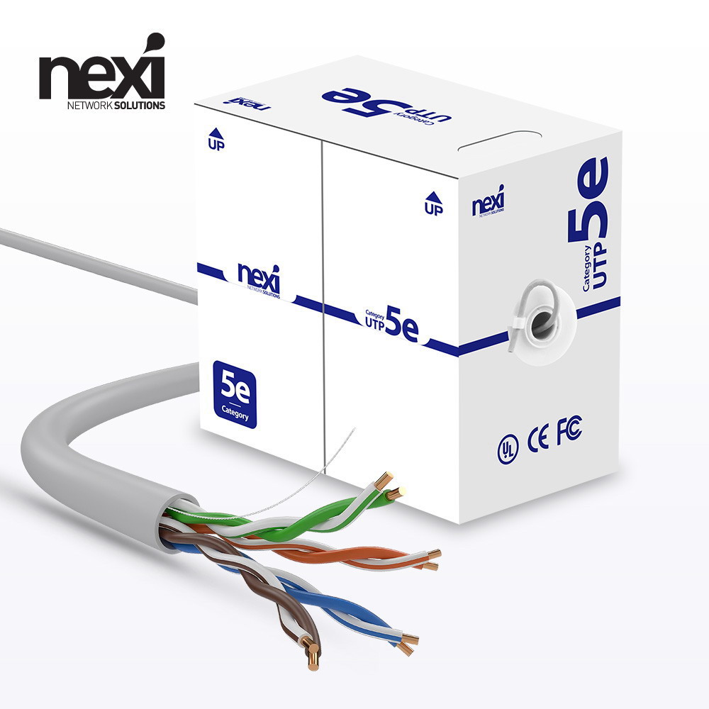넥시 CAT5E UTP 랜케이블 박스 300m, 옐로우 - 상세 이미지 2