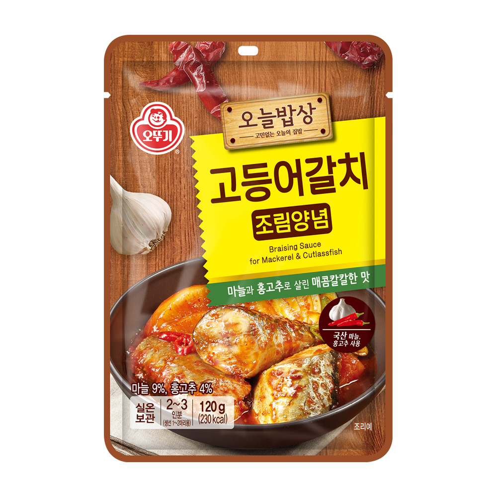 오뚜기 오늘밥상 고등어갈치 조림양념 120g, 1개 - 메인 이미지