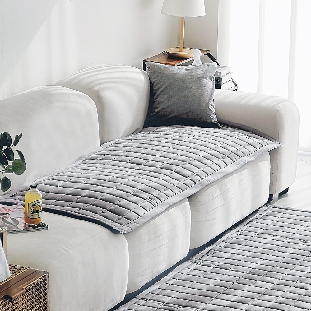 나라데코 먼지없는 소프트 워싱 사계절 돌 쇼파패드 3인용 65x180