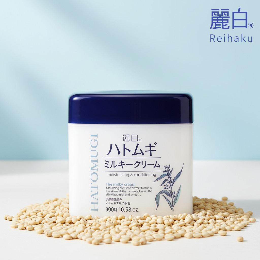 하또무기 율무 보습크림 밀키크림 대용량 300g