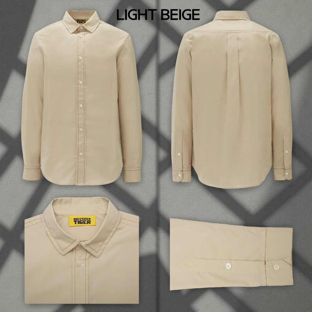 오니츠카타이거 어반 듀얼리티 롱 슬리브 남성 셔츠 2181B074 LIGHT BLUE M - 상세 이미지 3