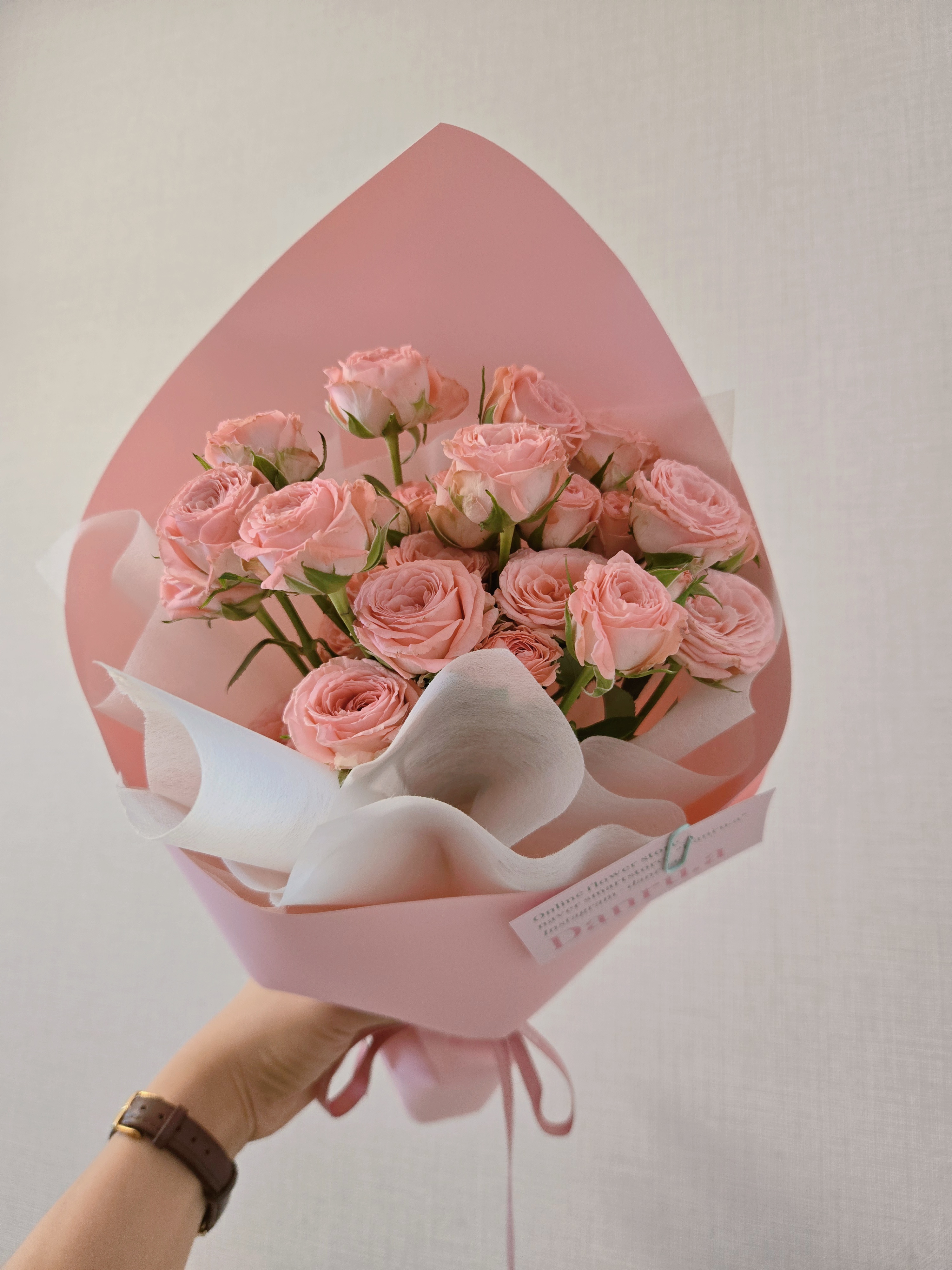 단루아 미니장미한다발 스페셜꽃다발 제철꽃 꽃한단 온라인꽃집  생화배달 꽃다발예약 배달싼곳 - 상세 이미지 4