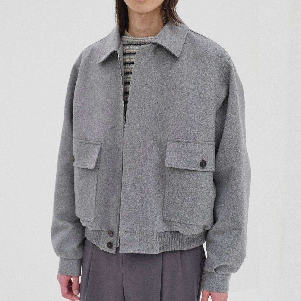 오라리 맨즈 자켓 CASHMERE MOLESKIN ZIP BLOUSON 25FW - 상세 이미지 4