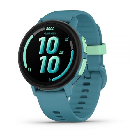 가민 [해외]가민 Garmin Bounce 2 통화 메시징 및 위치 추적 기능이 있는 아동용 스마트워치 청록색
