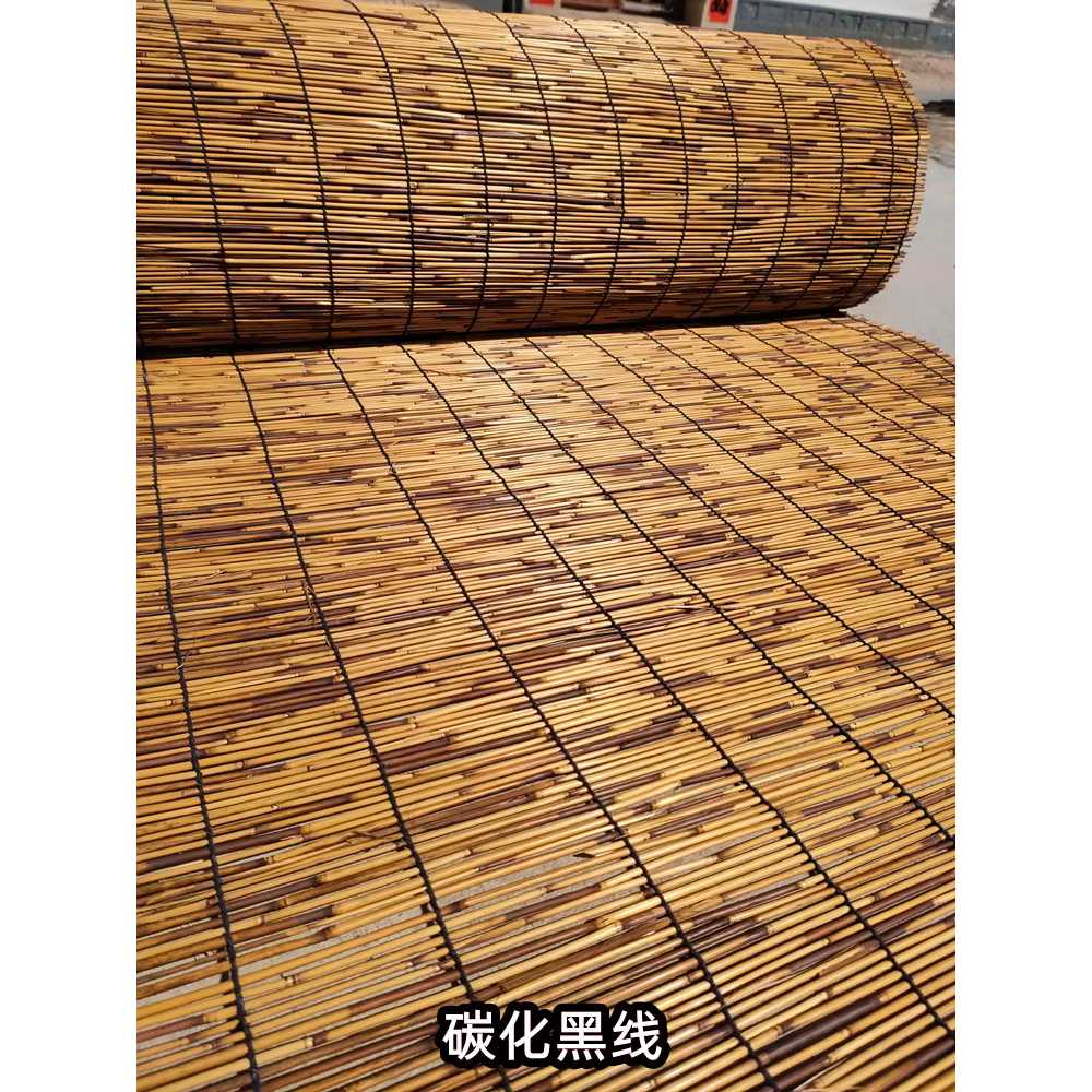 햇빛가리개 대나무발 베란다 발수 차광 가림막 문발 원목-검정선 1.8m x 10m - 상세 이미지 3