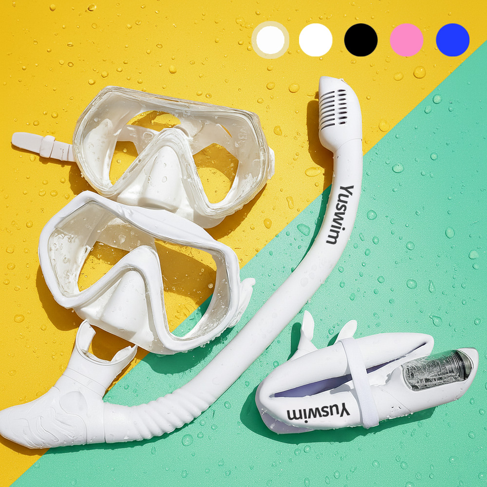 유스윔 스노클링 성인용 접는 스노쿨링 장비 세트 스노쿨링 마스크 프리다이빙 물안경 제품 이미지