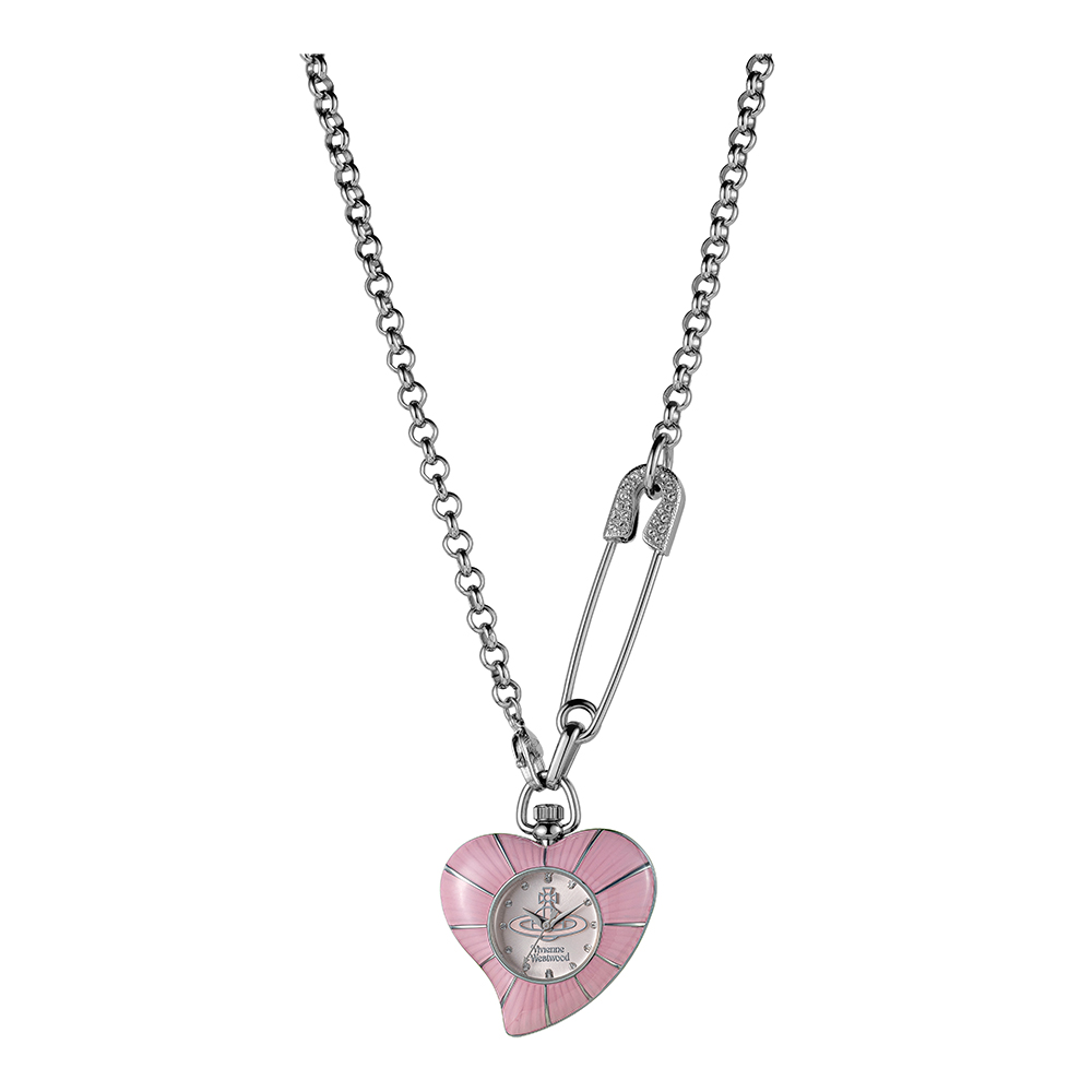 본사정품 비비안웨스트우드 여성 목걸이 시계 Love Heart VV343PKSL - 메인 이미지