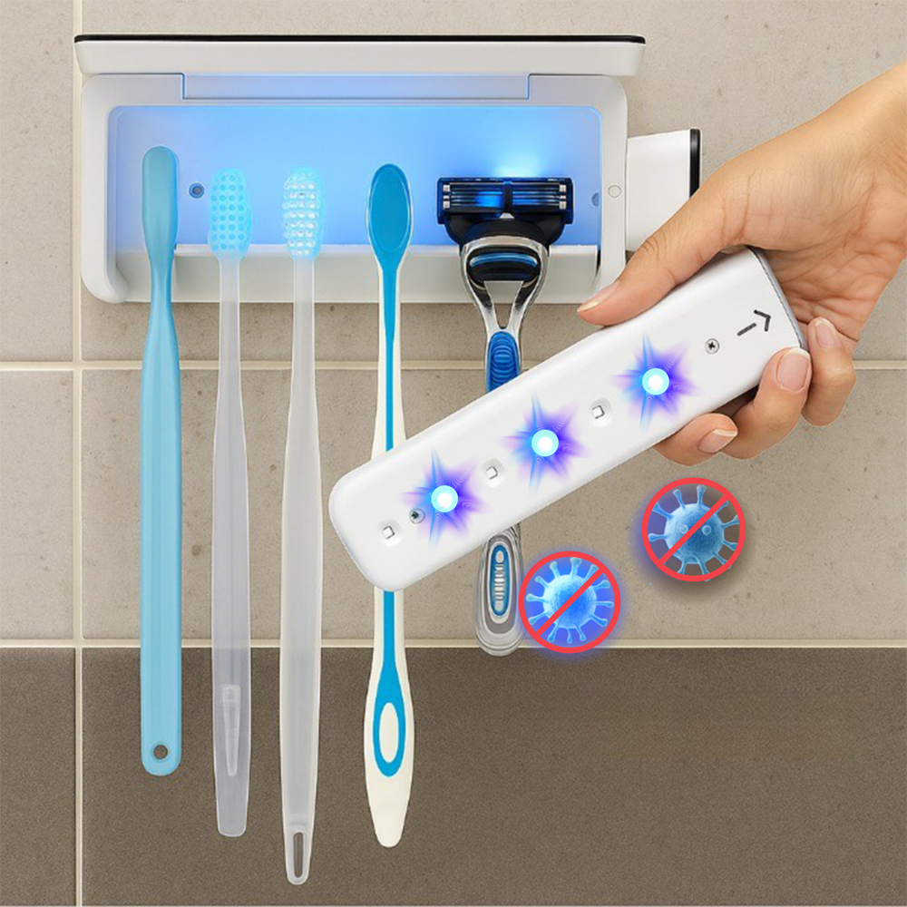 국산칫솔소독기 USB 충전식 무선 면도기 칫솔 살균기