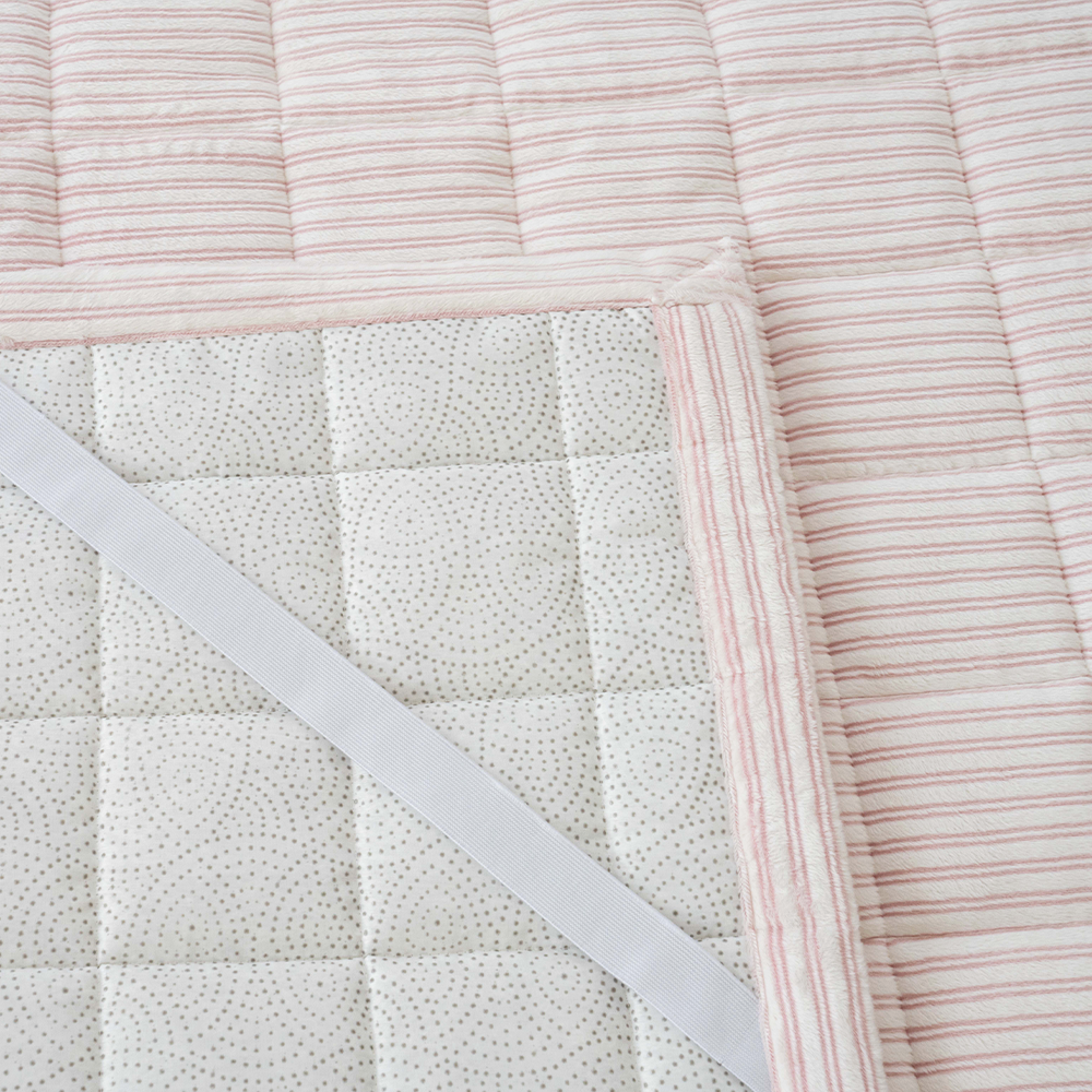 쿠에뜨 겨울 극세사패드 로엔 프리미엄 5mm 장모 논슬립 고정밴드 침대패드 SS