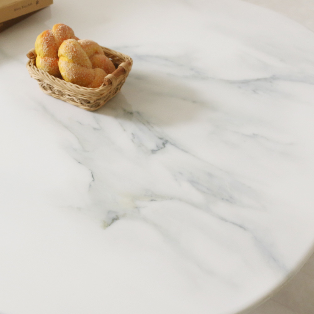 스코나 엘로나 듀얼 대리석 스텐 스틸 거실 소파 테이블 L