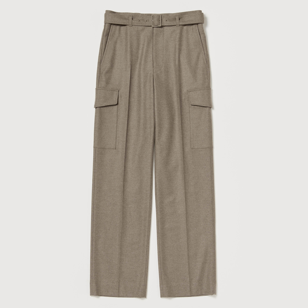 오라리 맨즈 슬랙스 WOOL FULLING FLANNEL CARGO SLACKS 25FW - 상세 이미지 2
