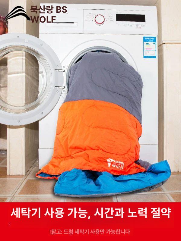빅사이즈 동계 침낭 경량 와이드 차박 이불겸용 싱글 100cm 1.5kg 1개 - 상세 이미지 3