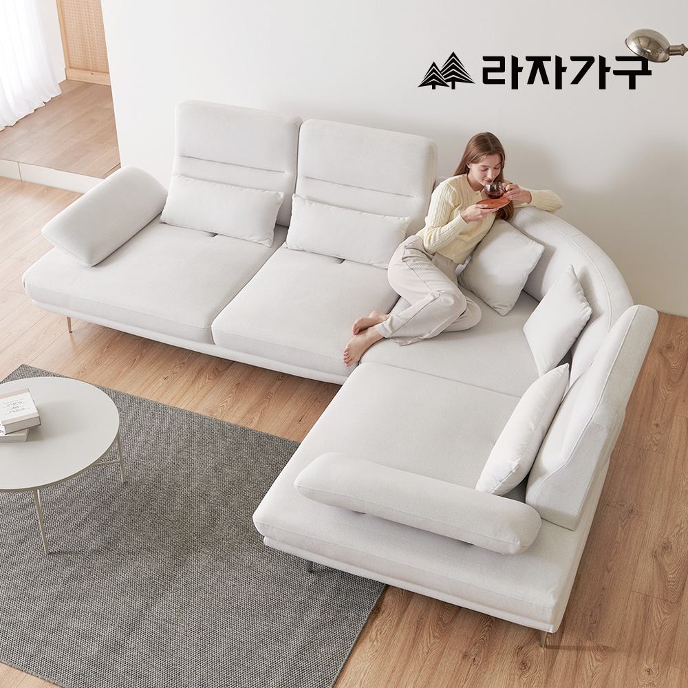 라자가구 로넌 스윙 패브릭 소파 5인용 코너형 푹신한 코모도 고급 거실 소파