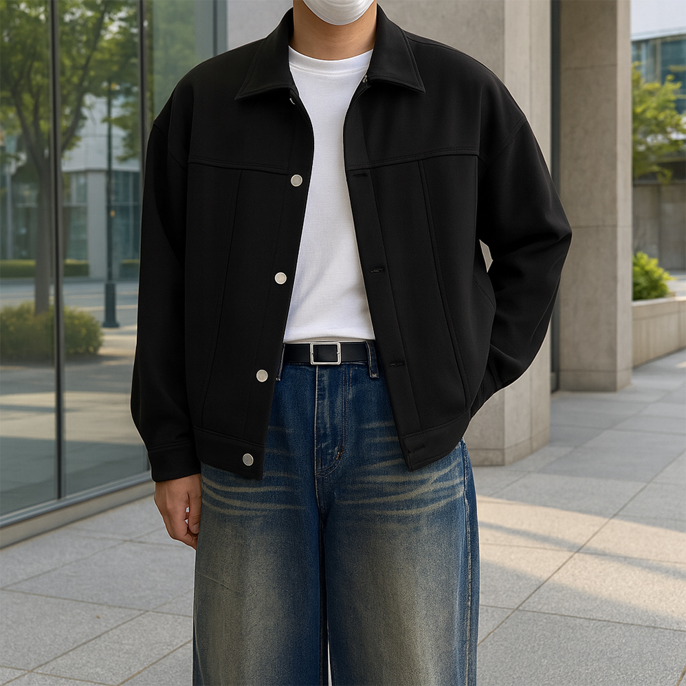 남자스웨이드자켓 남자크롭자켓 - 상세 이미지 3
