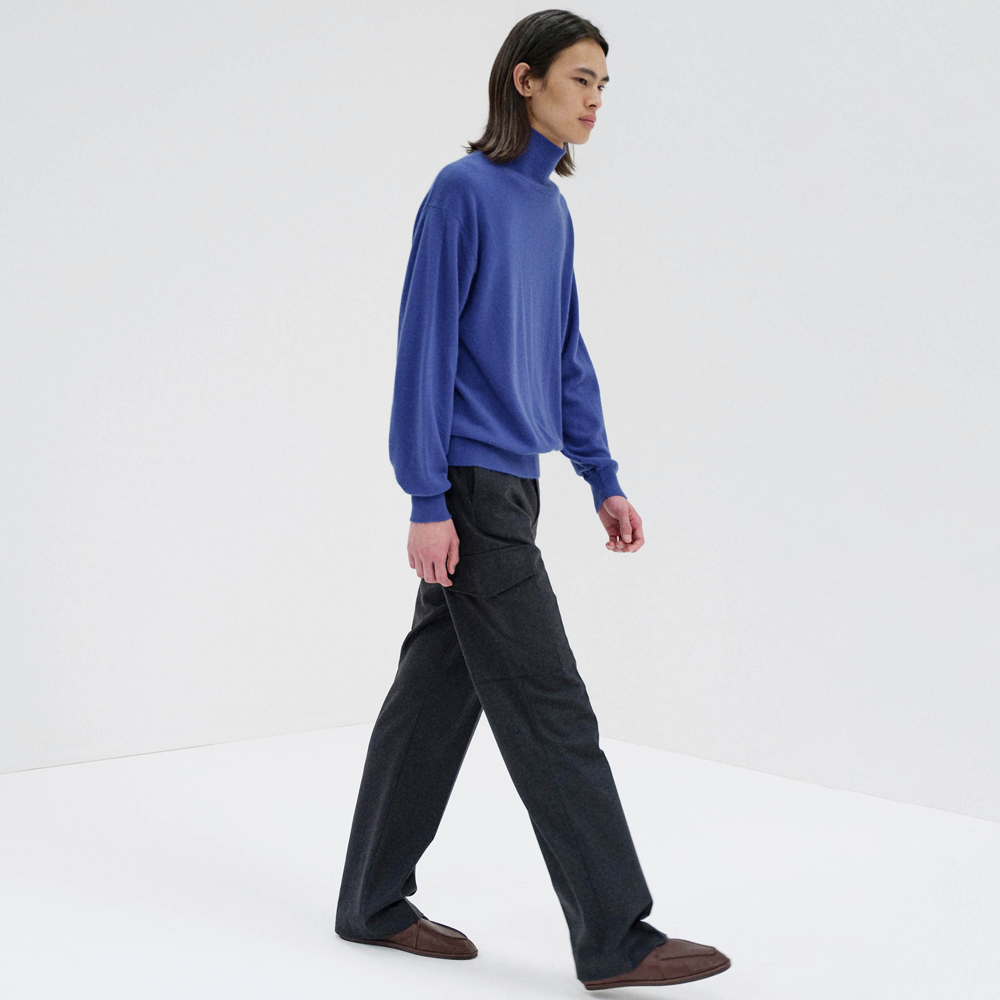 오라리 맨즈 슬랙스 WOOL FULLING FLANNEL CARGO SLACKS 25FW - 상세 이미지 3