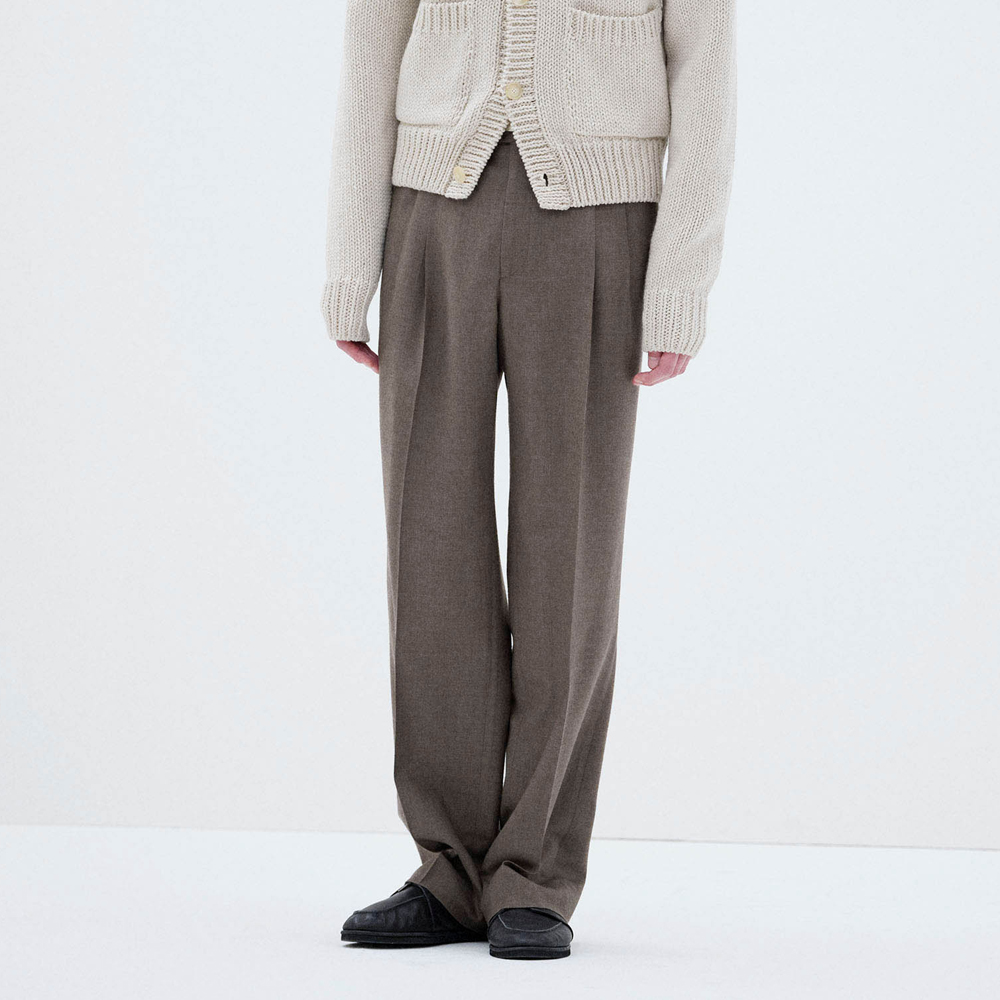 오라리 맨즈 슬랙스 SUPER LIGHT WOOL TWO-TUCK SLACKS 25FW - 상세 이미지 4