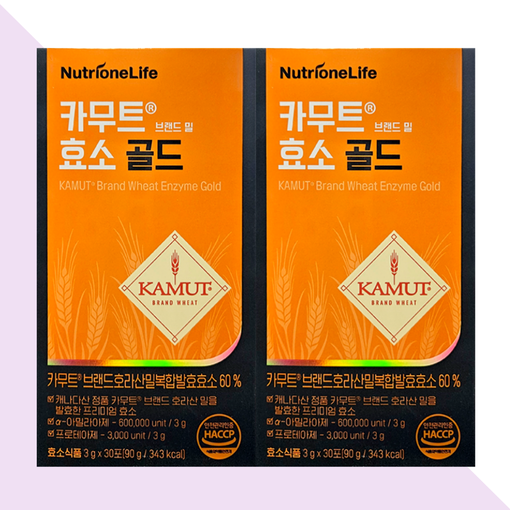 뉴트리원 카무트 카뮤트 효소 골드 30포X2박스 - 메인 이미지