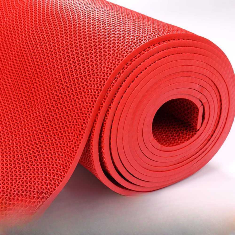 PVC 인테리어 바닥매트 거실 주방 생활 방수 매트 1.6mx5mx4.5mm 레드 - 상세 이미지 4