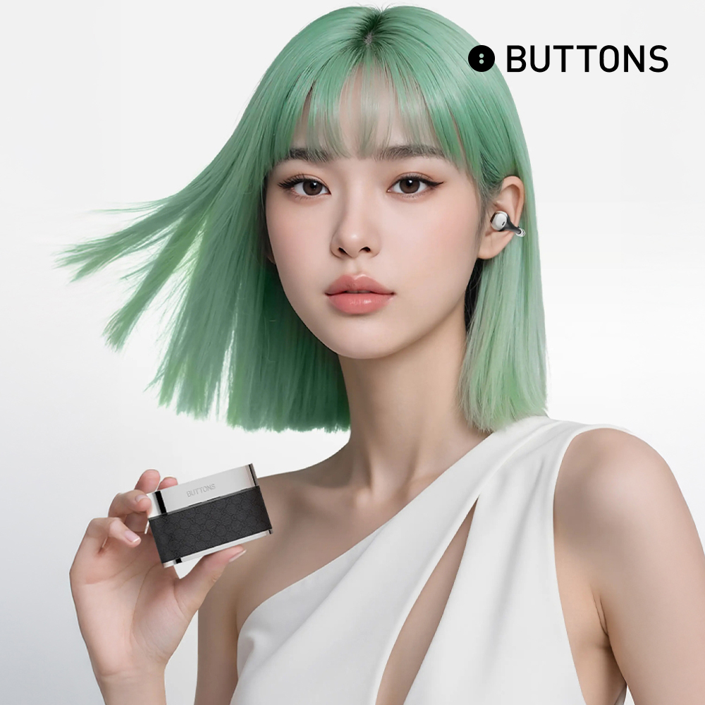 BUTTONS 클립 동시통역 오픈형 블루투스 이어폰 AI 비서 HALI 버튼스 무선 이어폰 제품 이미지