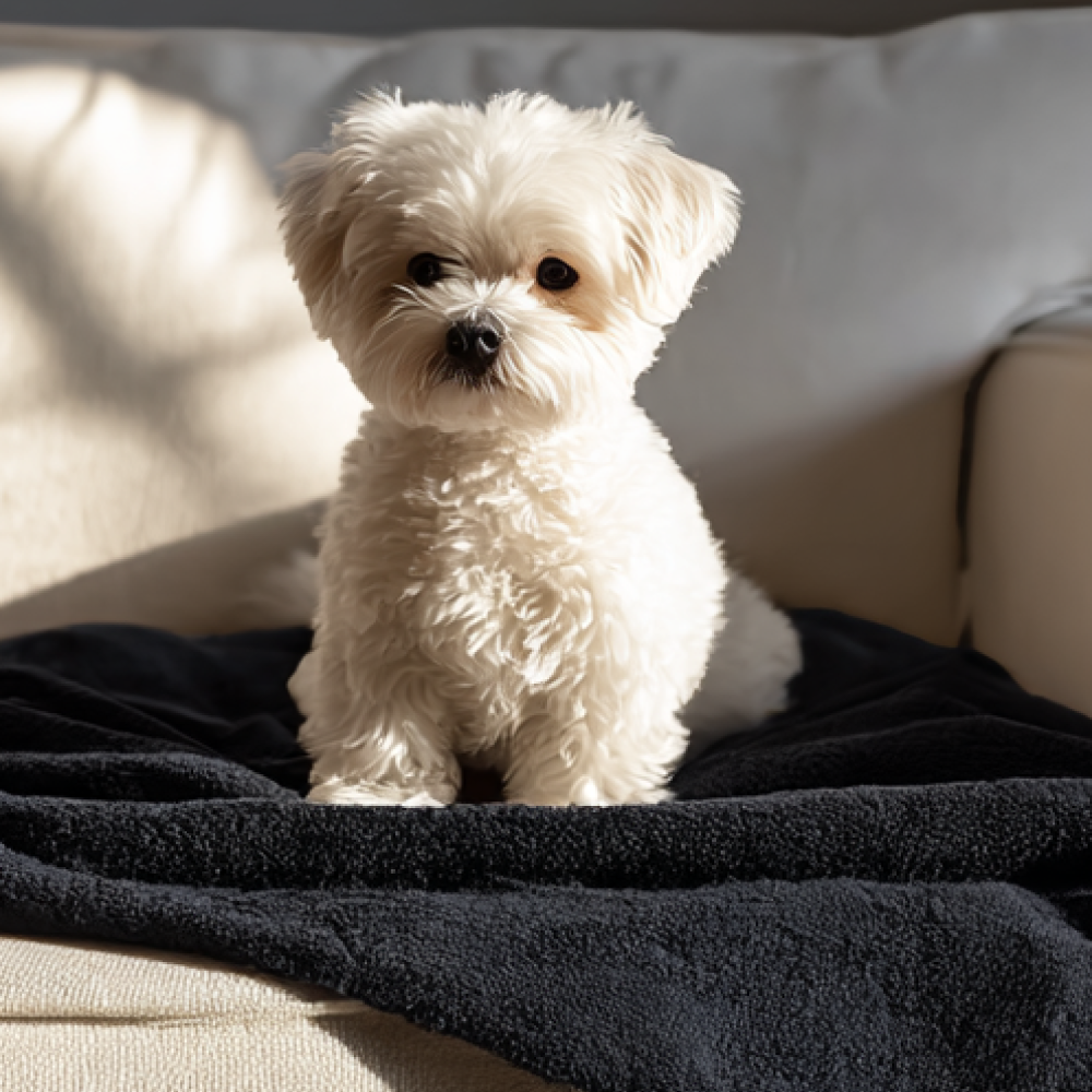 위드레오 강아지 담요 이불 고양이 블랭킷 방수 소파 커버 그래이, S