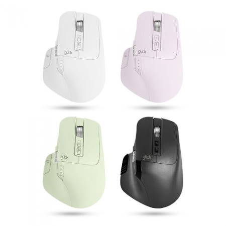 지클릭커 오피스프로 휠마스터 무소음 무선 마우스 그린