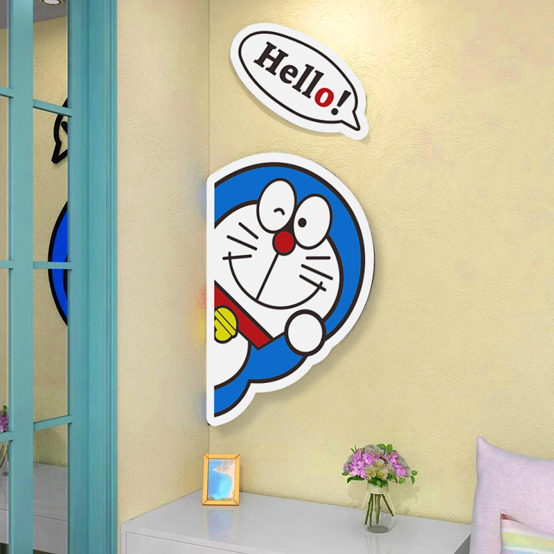 도라에몽 벽장식 스티커 3D 문 창문 거실 방꾸미기 유치원 어린이집 카페 - 상세 이미지 4