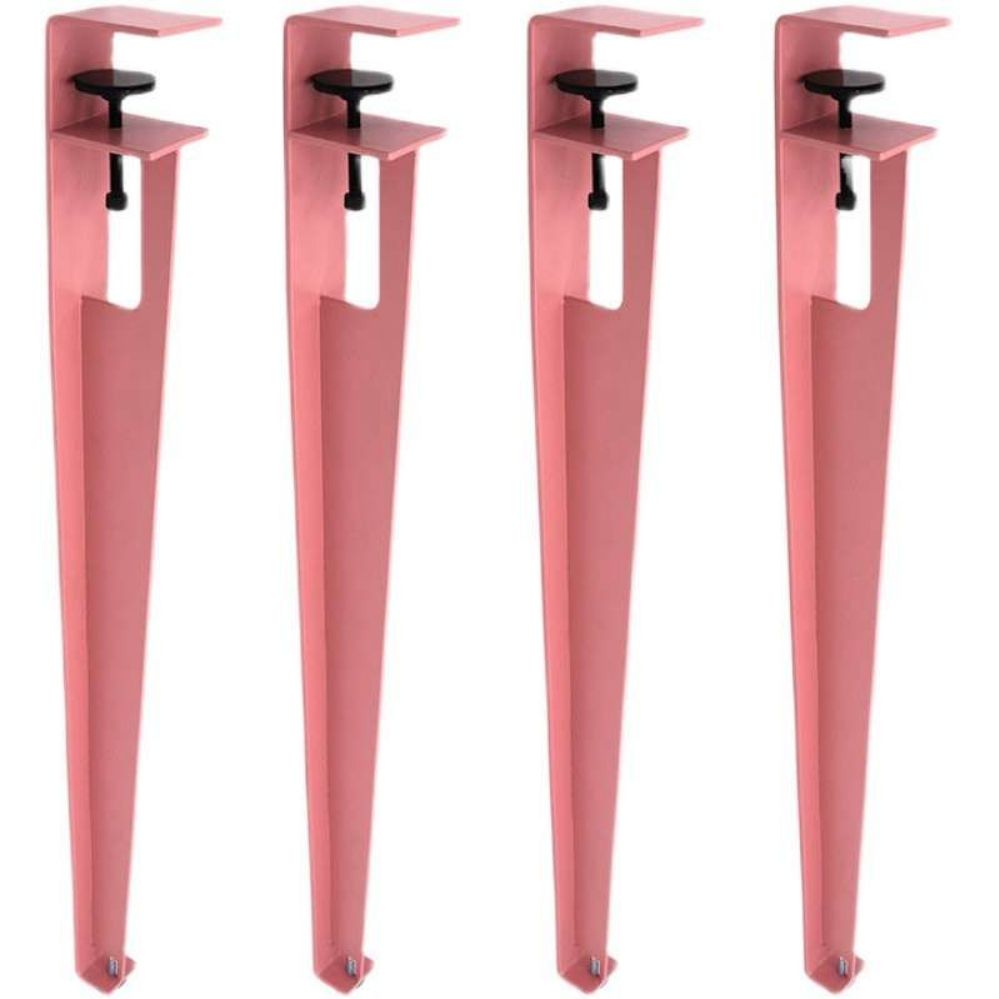 책상 다리 클램프 DIY 책상다리 식탁 탁자 지지대 프레임 블랙 76cm 2개 - 상품 이미지