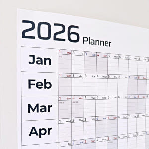 2026년 대형 벽걸이 1년 포스터 플래너 벽 한장 달력 연간계획표 연력... 실사용 후기 | 효과 있을까? - 상품 이미지 1