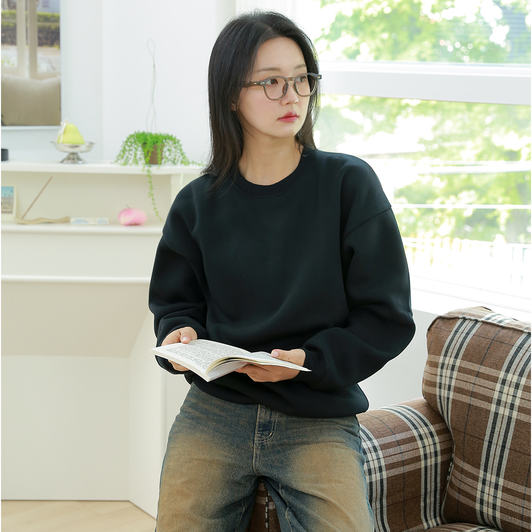 라이프롬 원마일 라운지 웨어 노브라 패드 맨투맨 - 상세 이미지 5