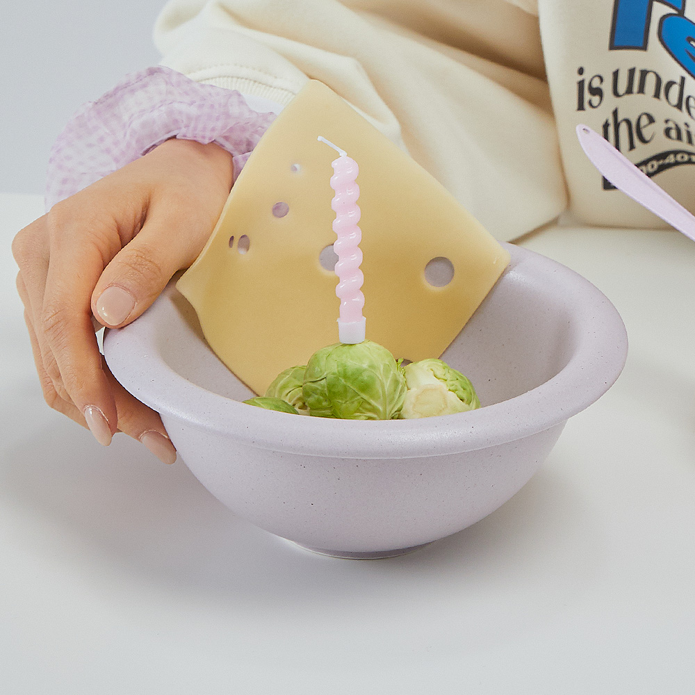 베터핑거 도자기 볼 17cm 3colors 요거트 시리얼 스프 세라믹코팅 - 메인 이미지