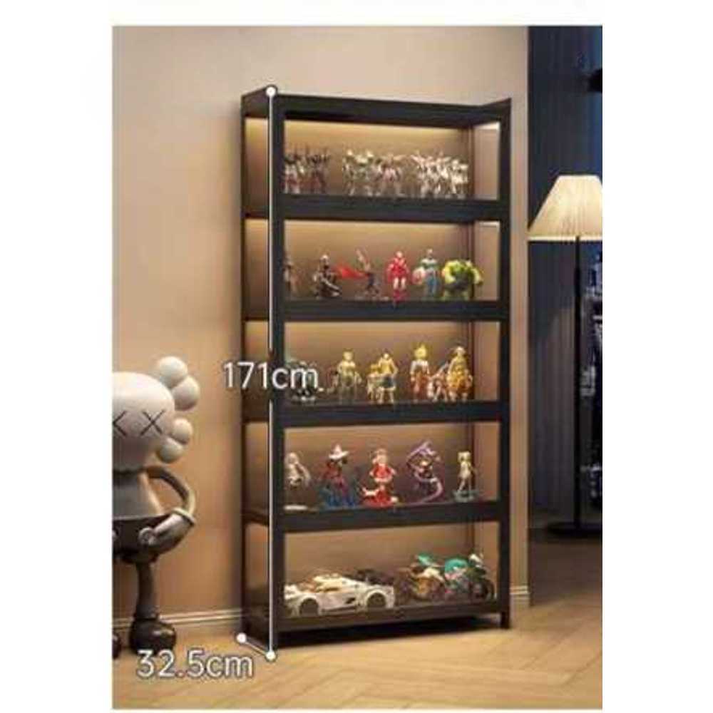 장식장 레고 전시대 피규어 쇼케이스 수납 인테리어 화이트 5단 50cm - 상세 이미지 3