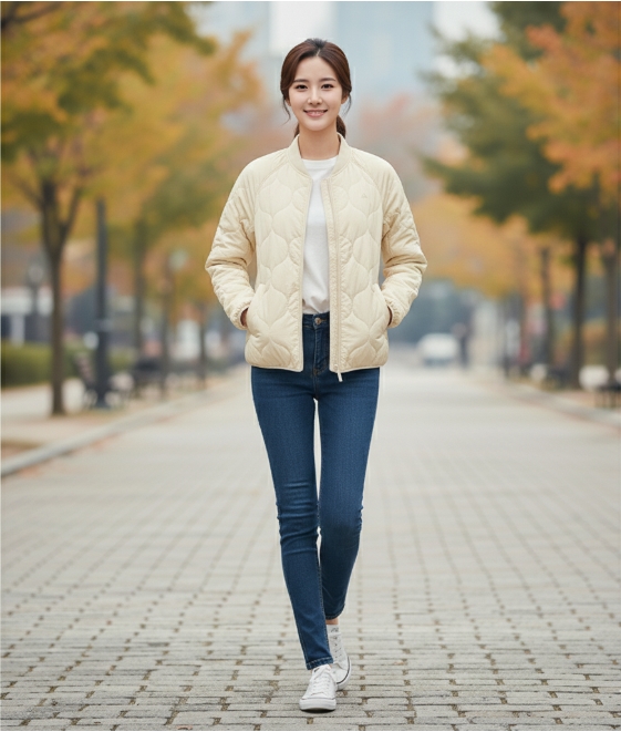 네파 가을 여성 초겨울 3in1 패딩안감 아웃도어 허리스트링 바람막이 야상자켓 - 상세 이미지 3