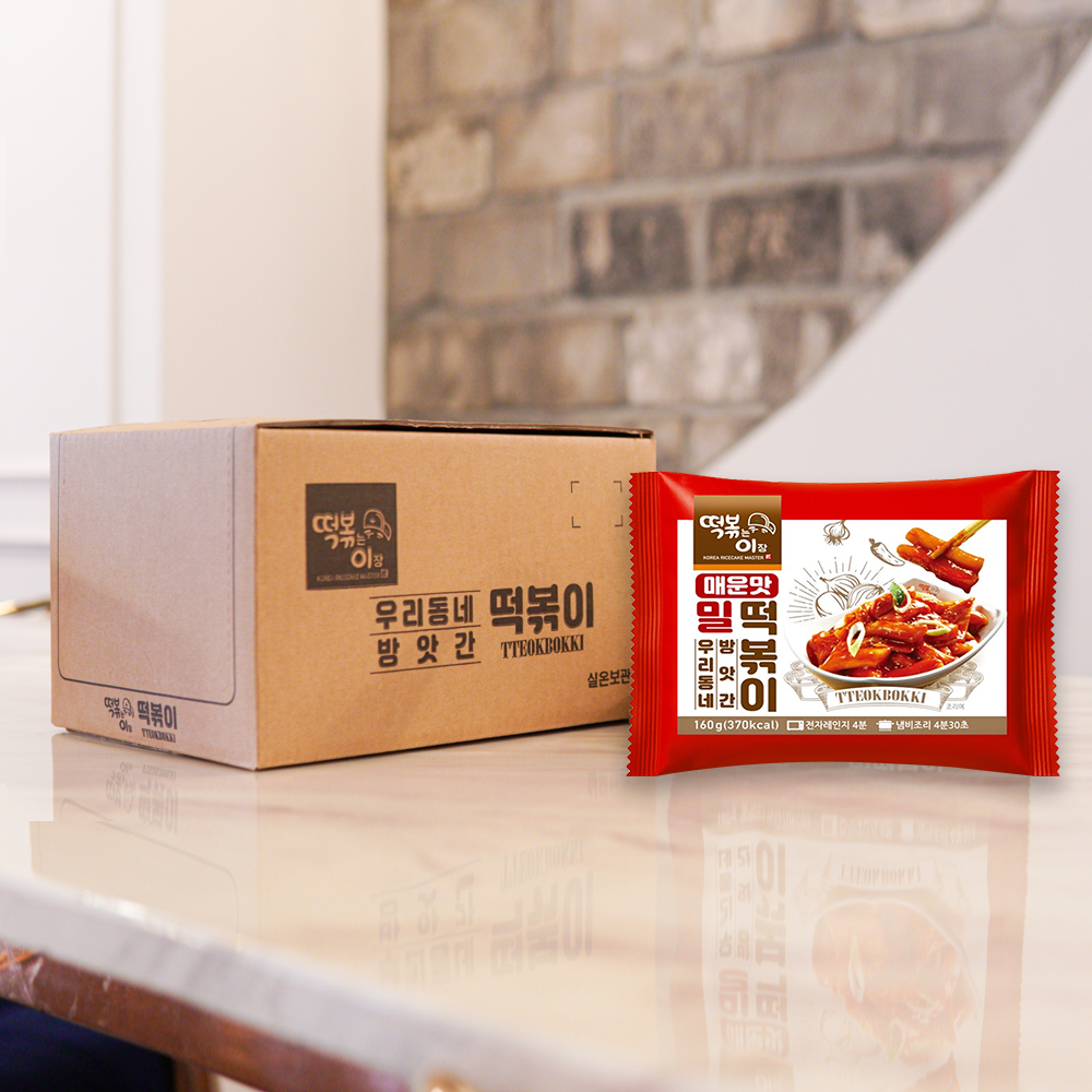떡볶는이장 밀떡볶이 혼합(매운맛+로제) 160g, 10개 - 상세 이미지 2