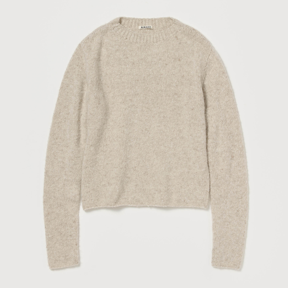 오라리 맨즈 니트 CASHMERE MELANGE KNIT P/O 25FW - 상세 이미지 2