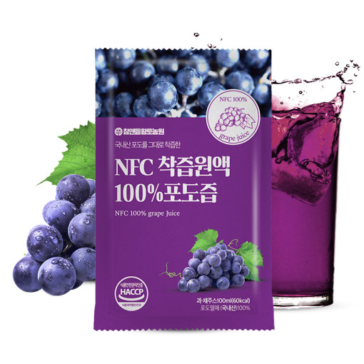 NFC 착즙원액 100% 포도즙 임산부 천연 국내산 물없는 청정 진액 100ml, 4개 - 상세 이미지 2